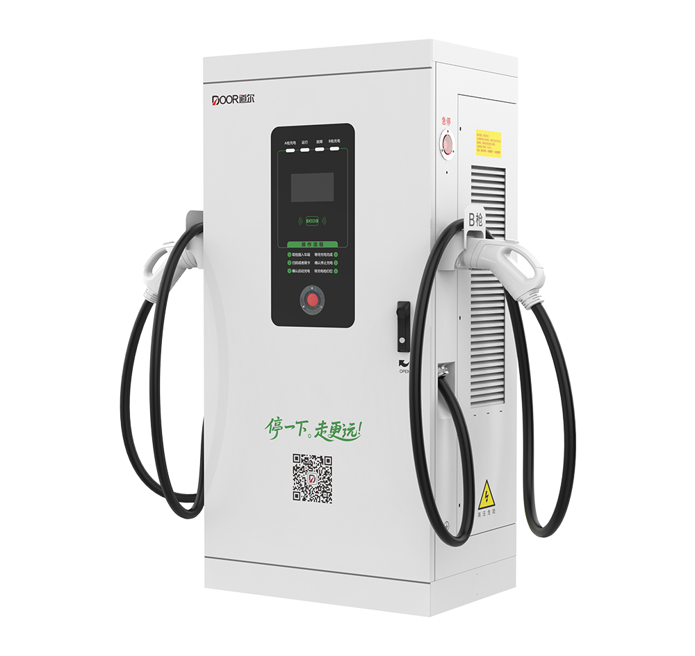 320-360kW双枪直流桩 侧面视角