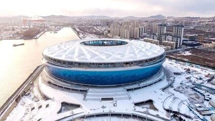 大连梭鱼湾足球场停车场项目现场图1