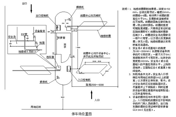 智能停车场中的停车场设备、安全岛、岗亭安装注意事项