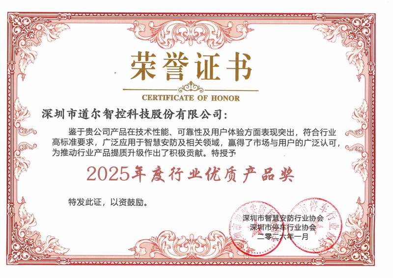 年度行业优质产品奖