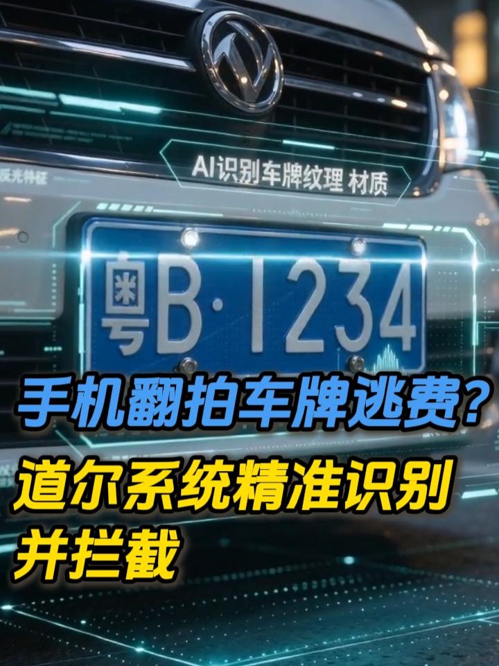 手机翻拍车牌、假冒贴牌，想过识别逃费很难的好吧